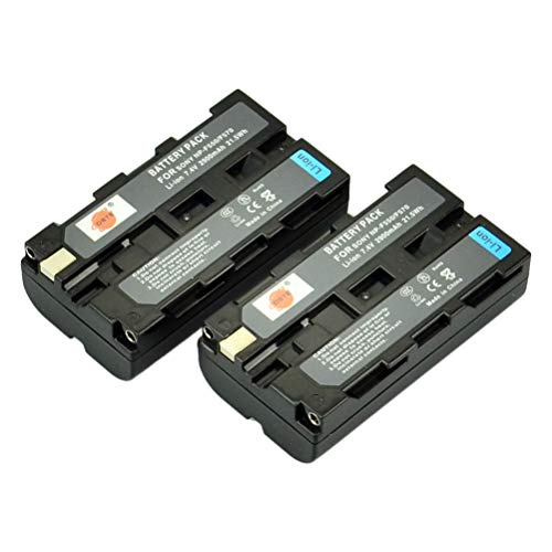 DSTE® 2x NP-F550 Li-ion Batería para Sony NP-F550, NP-F330, NP-F530, NP-F570 and Sony CCD-RV100, CCD-RV200, CCD-SC5, CCD-SC5/E, CCD-SC55E, CCD-SC55, CCD-SC6, CCD-SC65, CCD-SC7, CCD-SC7/E, CCD-SC8/E, CCD-SC9, CCD-TR1, CCD-TR11, CCD-TR1100E, CCD-TR12, CCD-T