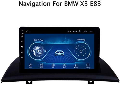 DUMXY Autoradio Android 8.1 9 Pulgadas Radio Coche Reproductor Mp5 MP3 Automóvil Navegación GPS para BMW X3 E83 2004-2012 Apoyo Mandos de Volante/Mirror Link/Bad/USB/AUX in