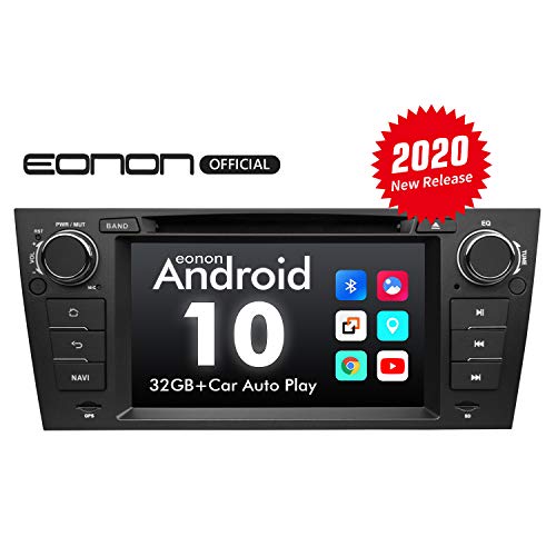 eonon GA9465 7" LCD Android 10 Autoradio for BMW E90 E91 E92 E93 con Pantalla táctil GPS con Soporte de 32GB ROM DVD Compatible con Bluetooth 5/WiFi/Quick Boot/cámara de Respaldo