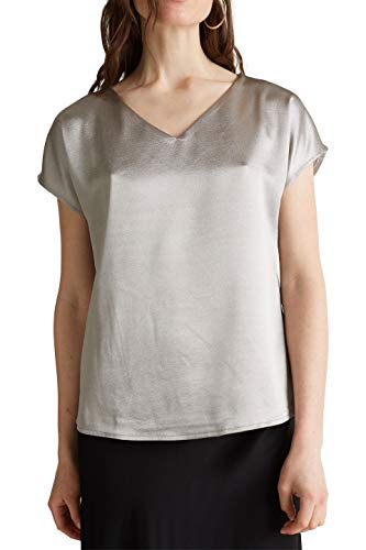 Esprit 129eo1f018 Blusa, Gris (Silver 090), Small para Mujer