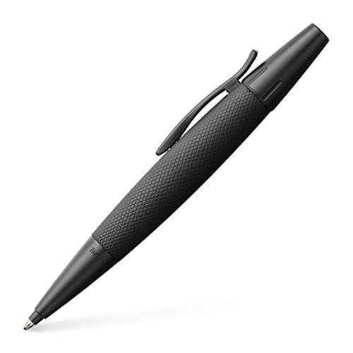 Faber Castell 148690 - Bolígrafo E-motion, con cuerpo en aluminio negro, graduación B