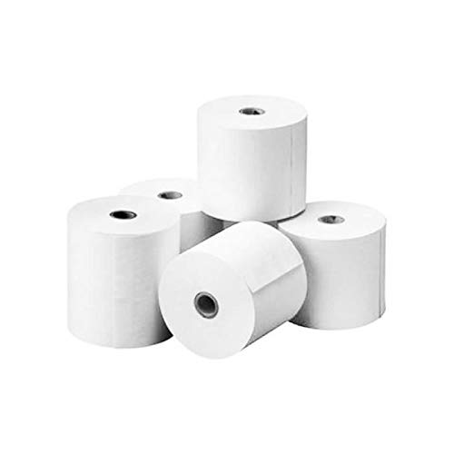 Fabrisa 4575511 - Rollo de papel térmico sumadora, 57 mm x 55 mm x 12 m, pack de 10 Fabrisa 4575511 - Rollo de papel térmico sumadora, 57 mm x 55 mm x 12 m, pack de 10