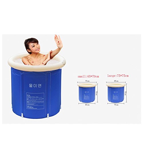 FACAI888 Adultos plegables bañera ducha barril sauna baño baño bañera inflable espesado sumergir IVA de doble uso, a