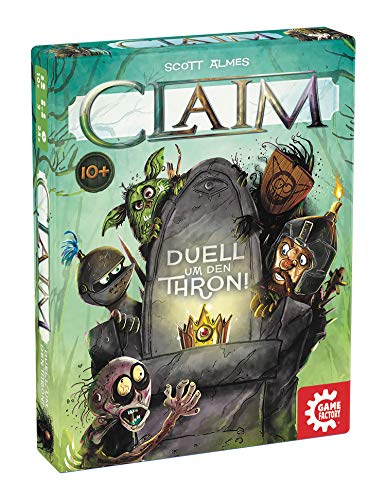 GAMEFACTORY- Claim, Das Duell um den Thron, Cartas, Juego de Puntadas, para 2 Jugadores, Color (Game Factory 646222)