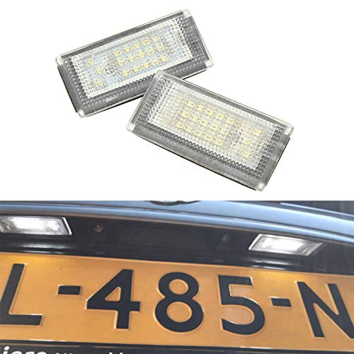 GOFORJUMP Luces de la Placa del Coche LED 12VPara B/MW Mini Cooper S R50 R52 R53 Accesorios 2X Blanco SMD Kit de lámpara de Placa con número de LED GOFORJUMP Luces de la Placa del Coche LED 12VPara B/MW Mini Cooper S R50 R52 R53 Accesorios 2X Blanco SMD Kit de lámpara de Placa con número de LED