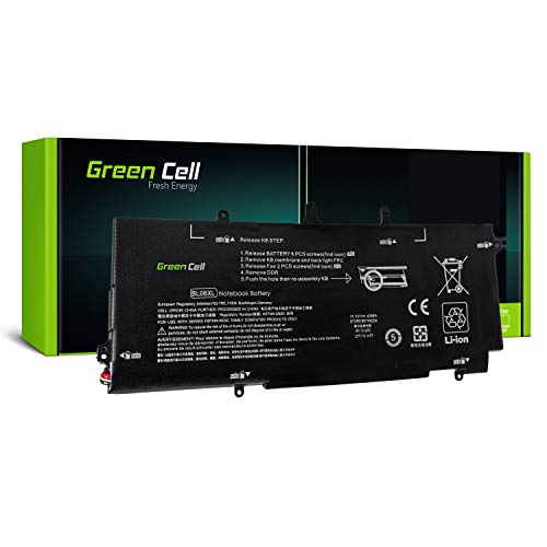 Green Cell® BL06XL HSTNN-DB5D 722297-001 722236-2C1 Batería para HP EliteBook Folio 1040 G1 G2 Ordenador (3100mAh 11.1V Negro)