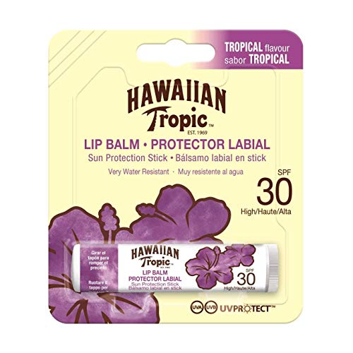 Hawaiian Tropic Lip Balm - Bálsamo Protector Solar de Labios SPF 30 , Sabor Tropical , 4 gr Hawaiian Tropic Lip Balm - Bálsamo Protector Solar de Labios SPF 30 , Sabor Tropical , 4 gr