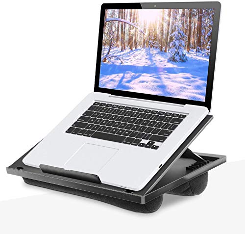 HUANUO Soporte para Computadora Portátil con Cojín Ajustable de Forma Flexible con 8 Ángulos, Soporta Computadora Portátil, Tableta de hasta 15,6" y Mesa de Bandeja Portátil HUANUO Soporte para Computadora Portátil con Cojín Ajustable de Forma Flexible con 8 Ángulos, Soporta Computadora Portátil, Tableta de hasta 15,6" y Mesa de Bandeja Portátil