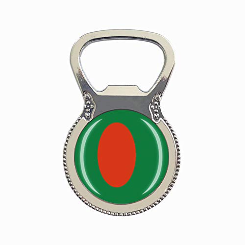 Imán magnético para nevera con diseño de bandera nacional de Bangladesh para viajes, recuerdo de regalo, abridor de botellas de cerveza colección para el hogar, la cocina o el refrigerador