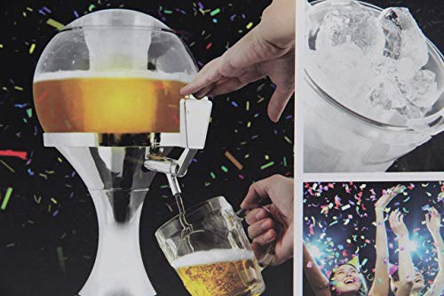 InnovaGoods Ball Dispensador de Cerveza Refrigerante, PMMA, Plateado, 24x24x42 cm InnovaGoods Ball Dispensador de Cerveza Refrigerante, PMMA, Plateado, 24x24x42 cm