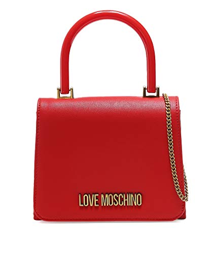 Love Moschino - Bolso bandolera para mujer, color rojo Rojo Size: S