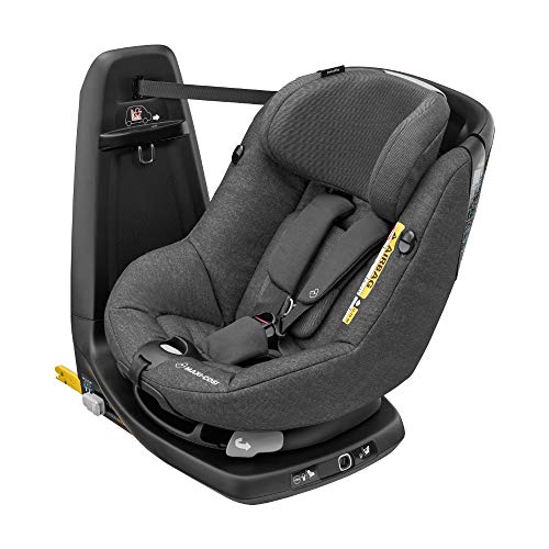 Maxi-Cosi Axissfix Silla de coche giratoria 360° isofix, silla auto reclinable y contramarcha para bebés 4 meses - 4 años, color nomad black