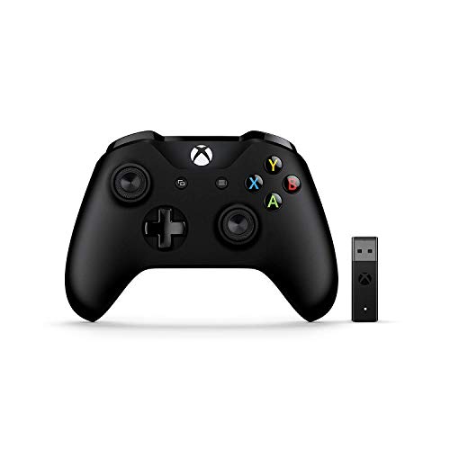 Microsoft – Mando Xbox + Adaptador Inalámbrico Compatible con PC