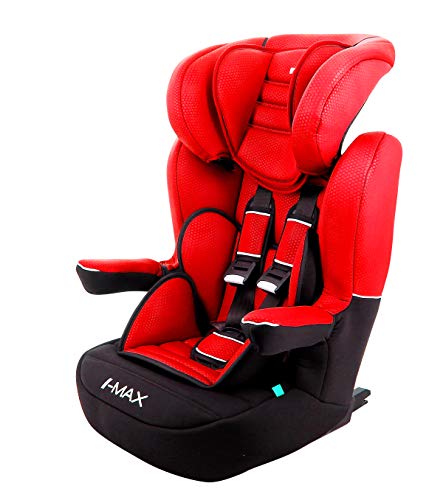 nania - Silla de Auto IMAX Isofix - Grupo 1/2/3 (9-36Kg) (Rojo)