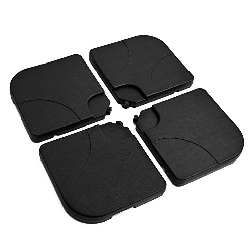 Outsunny Base de Sombrilla o Pie para Parasol Tipo Soporte de 4 Piezas de plástico Negro Outsunny Base de Sombrilla o Pie para Parasol Tipo Soporte de 4 Piezas de plástico Negro