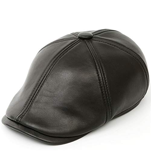 Para hombre de la boina de la vendimia Hombres Classic Collection vendedor de periódicos del cuero auténtico único casquillo plano del vendedor de periódicos del sombrero ajustable irlandesa Regalos p Para hombre de la boina de la vendimia Hombres Classic Collection vendedor de periódicos del cuero auténtico único casquillo plano del vendedor de periódicos del sombrero ajustable irlandesa Regalos p