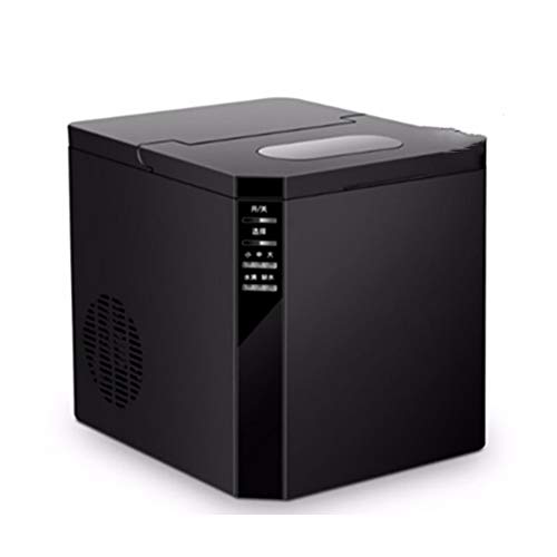 Pequeña máquina de hielo, máquina de hielo de 25 kg totalmente automática/manual de escritorio 24 h, bar cafetería granulador de refrigerador pequeño, negro Pequeña máquina de hielo, máquina de hielo de 25 kg totalmente automática/manual de escritorio 24 h, bar cafetería granulador de refrigerador pequeño, negro