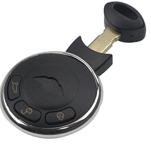 PHONILLICO Carcasa para Llave BMW Mini Cooper S One D Clubman Countryman - Plip Llave Mando a Distancia 3 Botones Hoja PHONILLICO Carcasa para Llave BMW Mini Cooper S One D Clubman Countryman - Plip Llave Mando a Distancia 3 Botones Hoja