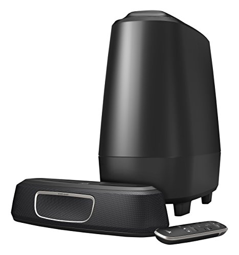 Polk Audio MagniFi Mini - Barra de Sonido y Subwoofer Inalámbrico, con Asistente de Google, Bluetooth, color Negro