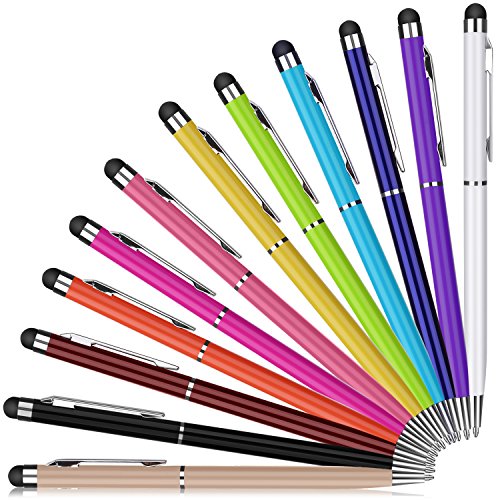 Proking stylus003 - 12 Piezas Lápiz Capacitivo, 2 en 1 Bolígrafo Universal Para Pantallas Táctiles, Multicolor Proking stylus003 - 12 Piezas Lápiz Capacitivo, 2 en 1 Bolígrafo Universal Para Pantallas Táctiles, Multicolor