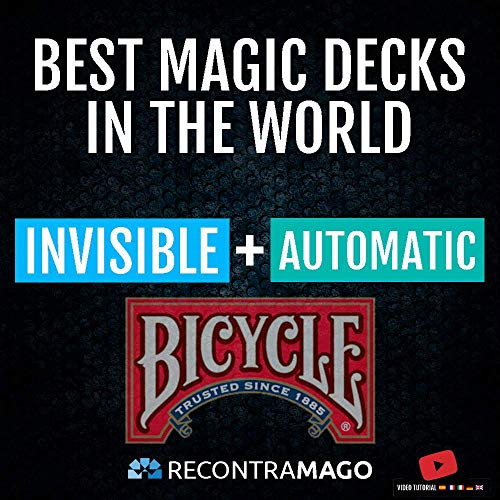 RecontraMago Magia Bicycle - Las Top Barajas Mágicas del Mundo Ahora en Cartas Bicycle - Trucos de Magia para niños y Adultos (AUTOMATICA + Invisible)