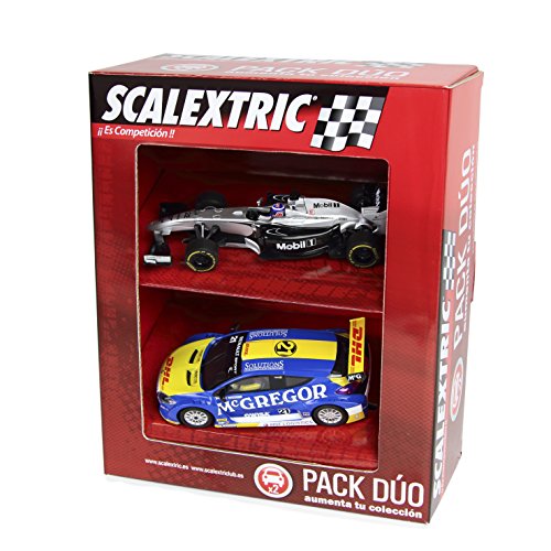 Scalextric Original - Pack Dúo Surtido 2 (F1 McLaren Button Deco 2014 - Renault Megane Trophy Verschuur) (Fábrica de Juguetes A10168S300)
