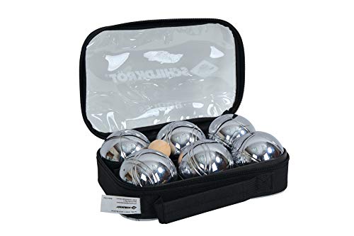Schildkröt Funsports Juego de Petanca, 2x 3 Bolas de Acero, 1x Bola de Puntería, Medidor de Distancia, en un Estuche de Transporte con Cierre, 970011 Schildkröt Funsports Juego de Petanca, 2x 3 Bolas de Acero, 1x Bola de Puntería, Medidor de Distancia, en un Estuche de Transporte con Cierre, 970011