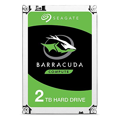 Seagate Barracuda - Disco duro interno para PC de sobremesa (8,9 cm/ 3,5 pulgadas, 64 MB de caché, 7200 RPM, SATA III 6 Gb/s) (certificado y reacondicionado) plateado plata 2.000GB (2TB)