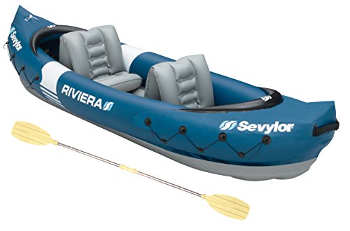 Sevylor Riviera Kayak hinchable, kayak de mar 2 personas, piragua hinchable, canoa inflable, 312 x 92 cm, incl. Remo Sevylor Riviera Kayak hinchable, kayak de mar 2 personas, piragua hinchable, canoa inflable, 312 x 92 cm, incl. Remo