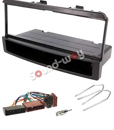 Sound-Way - Kit de Montaje Marco para Radio Adaptador autorradio 1 DIN Ford Fiesta Focus Transit Sound-Way - Kit de Montaje Marco para Radio Adaptador autorradio 1 DIN Ford Fiesta Focus Transit