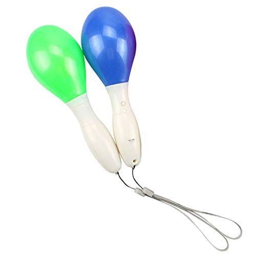 STOBOK 2 Piezas Led Maracas Juguetes Plástico Iluminado Accesorios de Fiesta Musical Portátiles Accesorios de Animación para Concierto de Fiesta de Bar (Color Aleatorio) STOBOK 2 Piezas Led Maracas Juguetes Plástico Iluminado Accesorios de Fiesta Musical Portátiles Accesorios de Animación para Concierto de Fiesta de Bar (Color Aleatorio)