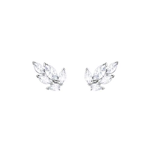 Swarovski Pendientes de botón Louison, Blanco, Baño de Rodio Swarovski Pendientes de botón Louison, Blanco, Baño de Rodio