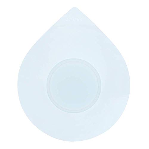 Tapón de bañera, Tapa de tapón de Tubo, Tapón de Drenaje de Silicona Universal para baño de 1-1/2-4 Pulgadas, Bañera, Servicio de lavandería, Cocina, Diseño de Gota de Agua (White)