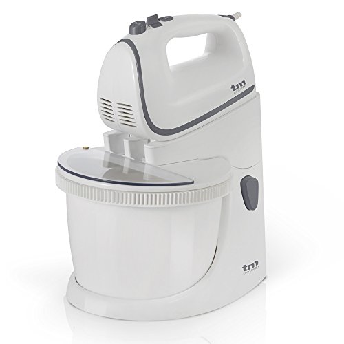 TM Electron TMPBA112 TMPBA112-Batidora Amasadora para repostería con bol 2.5 L y tapa antisalpicadura, 450 W, 2.5 litros, Plástico TM Electron TMPBA112 TMPBA112-Batidora Amasadora para repostería con bol 2.5 L y tapa antisalpicadura, 450 W, 2.5 litros, Plástico