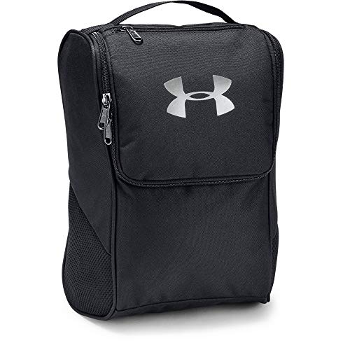 Under Armour UA Shoe Bag Zapatos, Bolsa de Deporte, Hombre, Negro (Black/Black/Silver 001), Talla única Under Armour UA Shoe Bag Zapatos, Bolsa de Deporte, Hombre, Negro (Black/Black/Silver 001), Talla única