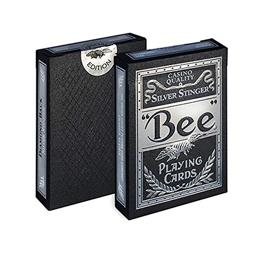 USPCC - Juego de cartas con diseño de abeja, color plateado