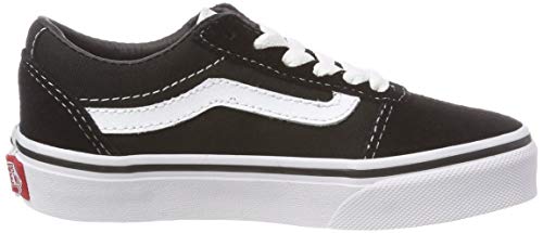 Vans Ward Suede/Canvas, Zapatillas Unisex Niños, Negro ((Suede/Canvas) Black/White Iju) 38 EU