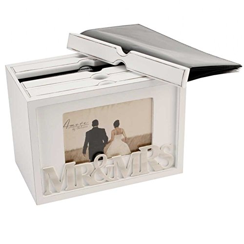 (1, Classic) - Vintage 80 Photo Box Album Photo Display Case Frame Wedding