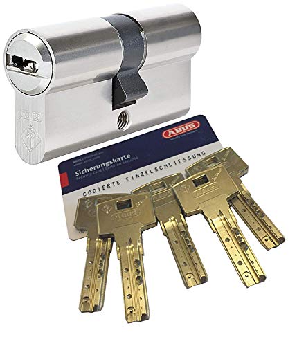 ABUS Bravus, 2000 De seguridad - con cilindro doble con 5 llaves, longitud 30/30 mm con tarjeta y con el máximo protección de copia, características adicionales: not - y el área función