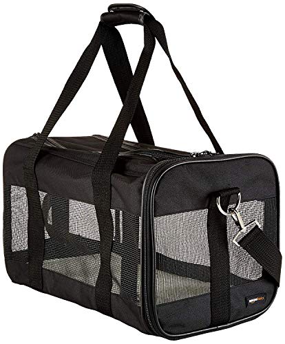 AmazonBasics - Trasportín negro con laterales flexibles - Mediano AmazonBasics - Trasportín negro con laterales flexibles - Mediano