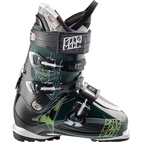 Atomic Waymaker Carbon 110 Ski Boot - Men's Dark Green/Black, 26.5 by Atomic