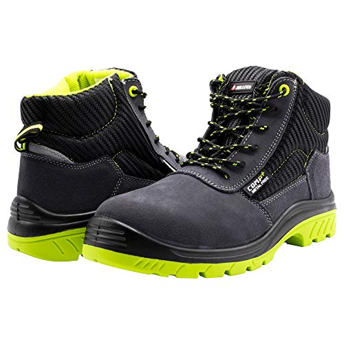 Bellota 7230942S1P Bota de seguridad, Negro, Verde, 42