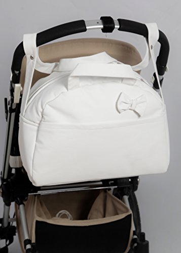 Bolso Carrito Bebe Lactancia Polipiel Acolchado - .Color Blanco roto- Danielstore Bolso Carrito Bebe Lactancia Polipiel Acolchado - .Color Blanco roto- Danielstore