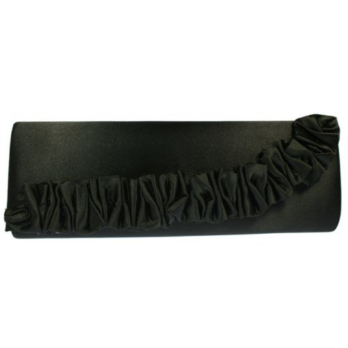 Bolso de fiesta - Bolso de mano de raso negro Bolso de fiesta - Bolso de mano de raso negro
