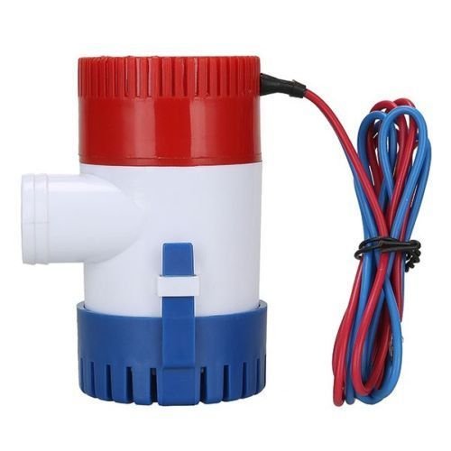 Bomba de agua sumergible NUZAMAS para caravanas, barcos, piscinas y fuentes 12 V 1100GPH, 29 mm