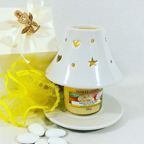 BOMBSINDY Vela perfumada bombonera diseñada para Primera comunión Difusor de cerámica