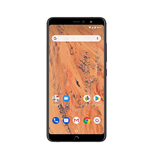 BQ Aquaris X2 - Smartphone de 5.65" (Wi-Fi, 3 GB de RAM, Memoria Interna de 32 GB, Bluetooth 5.0, Dual cámara de 12 MP y 5 MP, Android 8.1.0 Oreo), Color Carbon Negro