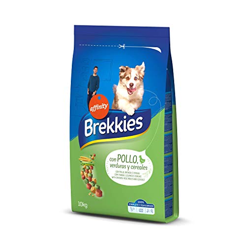 Brekkies Pienso para Perros con Pollo, Legumbres y Verduras - 10000 gr