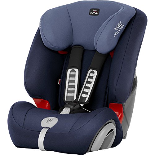 Britax Römer EVOLVa 123 PLUS, Silla de coche grupo 1/2/3, Azul (Moonlight Blue)