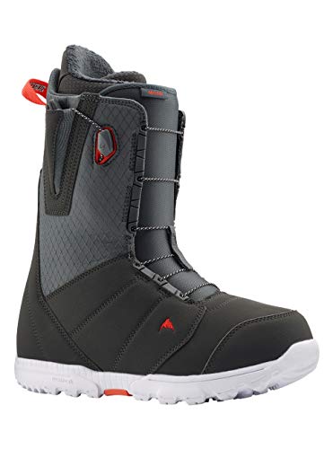 Burton Moto Botas de Snowboard, Hombres, Gray/Red, 10